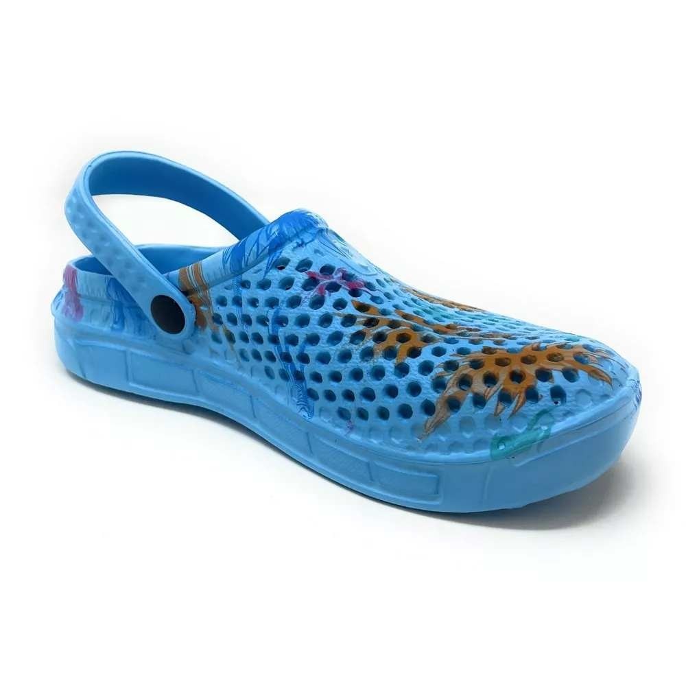 Women's Clogs by Jeffrico Flower Blue Size 11 New With Tags